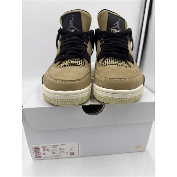 Size 10.5 - Air Jordan 4 Retro Fossil W - Picture 1 of 7
